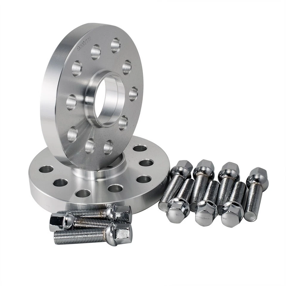 (4) 12mm Hubcentric Wheel Spacers Adapters 5x100 / 5x112 for VW Audi 57.1mm Bore - Image 2 of 4