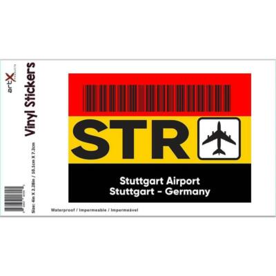 Gift Sticker : Germany Stuttgart Airport STR Travel Airline Pilot