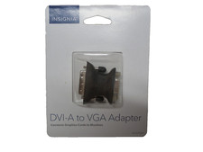 Insignia DVI-A To VGA Adapter Connects Graphics Cards to Monitors