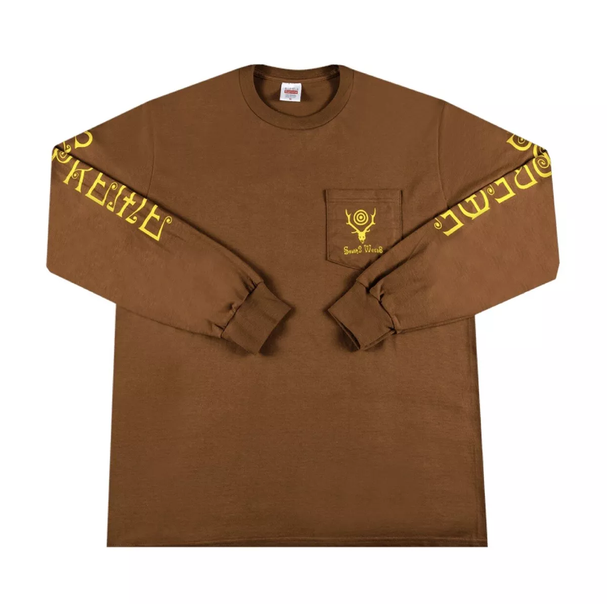 🚨SUPREME South2 West8 Long Sleeve Pocket Tee (Brown) Medium!!!🚨