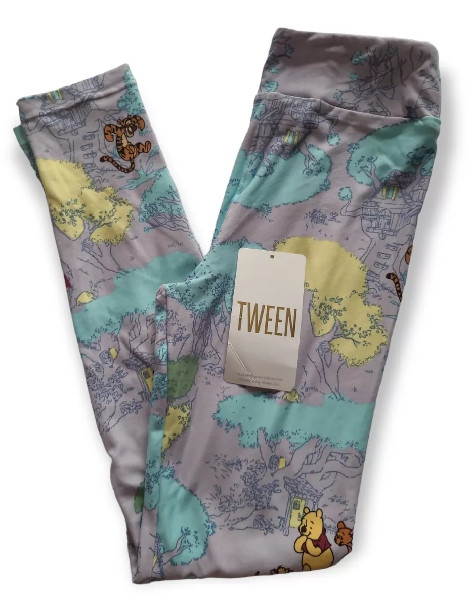 Lularoe Disney Winnie The Pooh Tween Leggings Hundred Acre Woods Tigger HTF  NEW!