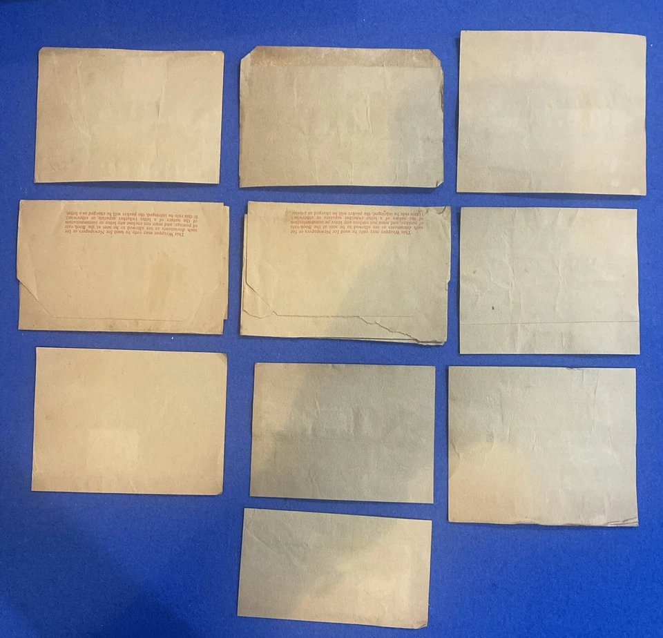 ЛОТ ИЗ 10 ЯМАЙСКИХ ГАЗЕТНЫХ ОБЕРТОК ПОЧТОВЫЕ КАНЦЕЛЯРСКИЕ ТОВАРЫ 1966 (Surface Mail), РЕДКИЕ - Изображение 2 из 4