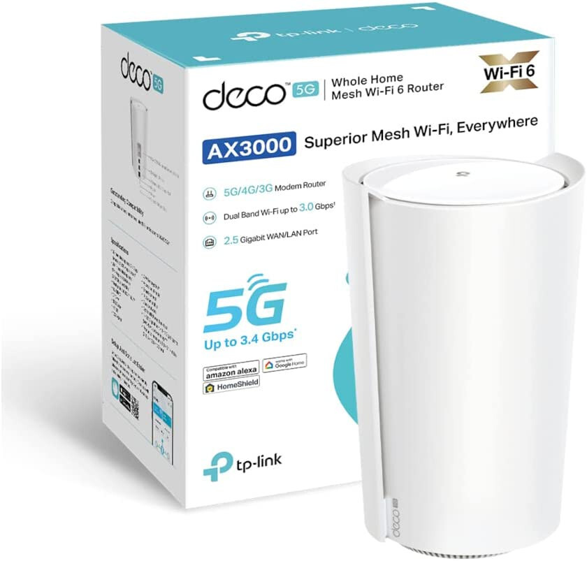 TP-Link Deco X50-5G AX3000 Whole Home Wi-Fi 6 Mesh 5G Dual TP-Link Deco X50-5G AX3000 Whole Home Wi-Fi 6 Mesh 5G Dual