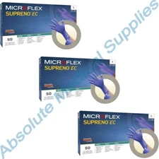 *150-Gloves* Microflex Supreno EC Extended Cuff PF Nitrile Small SEC-375-S