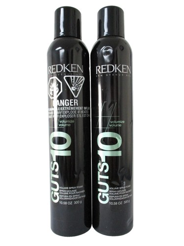 Redken Guts 10 Volume Spray Foam 10.58 oz Duo