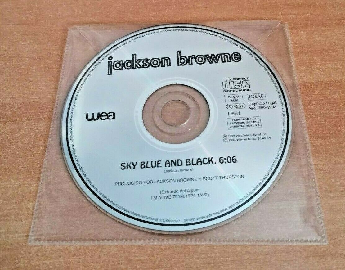 JACKSON BROWNE Sky blue and black ULTRA RARE SPAIN PROMO CD SINGLE 1993