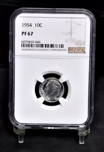 1954 Roosevelt Dime - Pf67 NGC  (#47604)