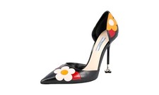 PRADA Daisy Flower RUNWAY Pumps Shoes RARE - 1I475H - NEW - US 9 EU 39 UK 6