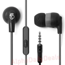 Skullcandy Ink'd+ Plus Wired Earbuds with Mic Android Earphones 3.5mm Black NEW