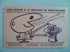 BUVARD PUBLICITAIRE ANCIEN / CAISSE D'EPARGNE ET DE PREVOYANCE DES BDR N° 5