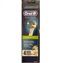 GENUINE 4 ORAL-B Floss Action TRIUMPH Replacement Toothbrush Tooth Brush Heads