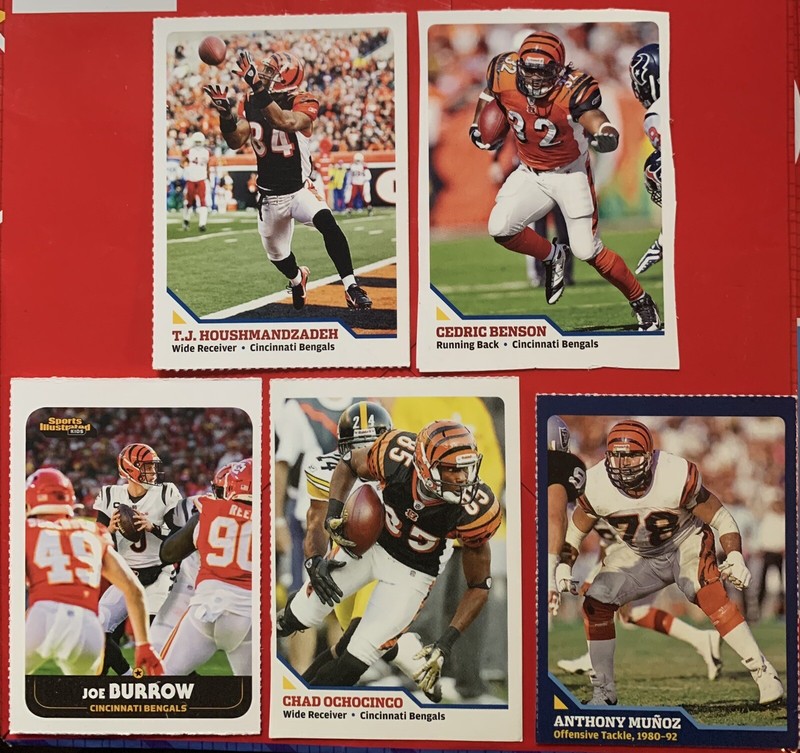 Sports Illustrated For Kids Cincinnati Bengals Lot Of 5 Cards!🏈🏈