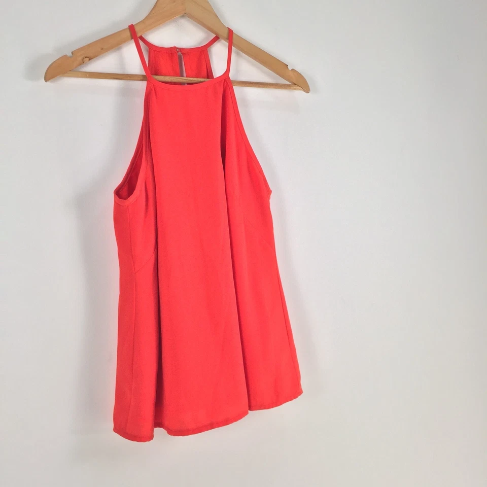 Camiseta sin mangas The Fifth mujer cami talla M roja sin mangas cuello redondo sólida 030810 Foto 2 de 4