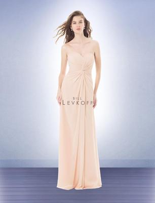 white christmas dresses Lace Up A-Line Champagne Bridesmaid Dress with Slit BD122 US4 / Custom Color main image 1