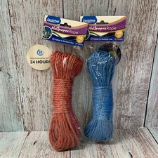 2-Poly Cord Standard  Nylon  Multipurpose Rope 89 Feet Each New Color May Vary