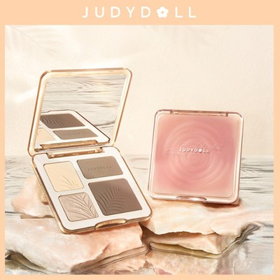 Judydoll Facial Highlighter Makeup Palette Face Lasting Glow Brighten Contour