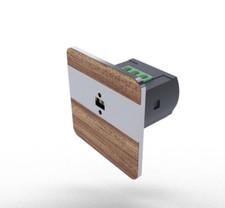 F&F DRL-12 60 Laser Bewegungsmelder Lichtschranke Beleuchtung Satin Afromosia