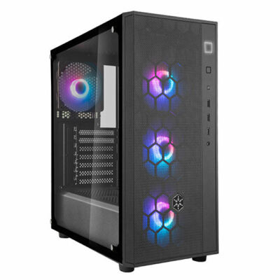 Silverstone FAR1B-PRO FARA R1 PRO TG (Tempered Glass)  ARGB FAN ATX Mid Tower 