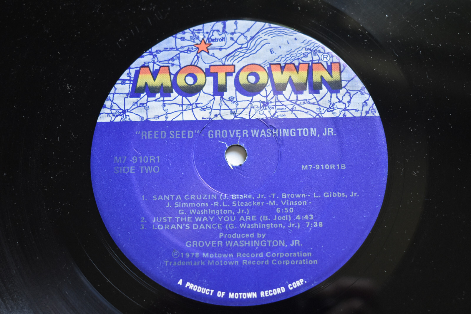 GROVER WASHINGTON JR REED SEED VINYL LP RECORD M7 910R1 JAZZ FUNK 1978