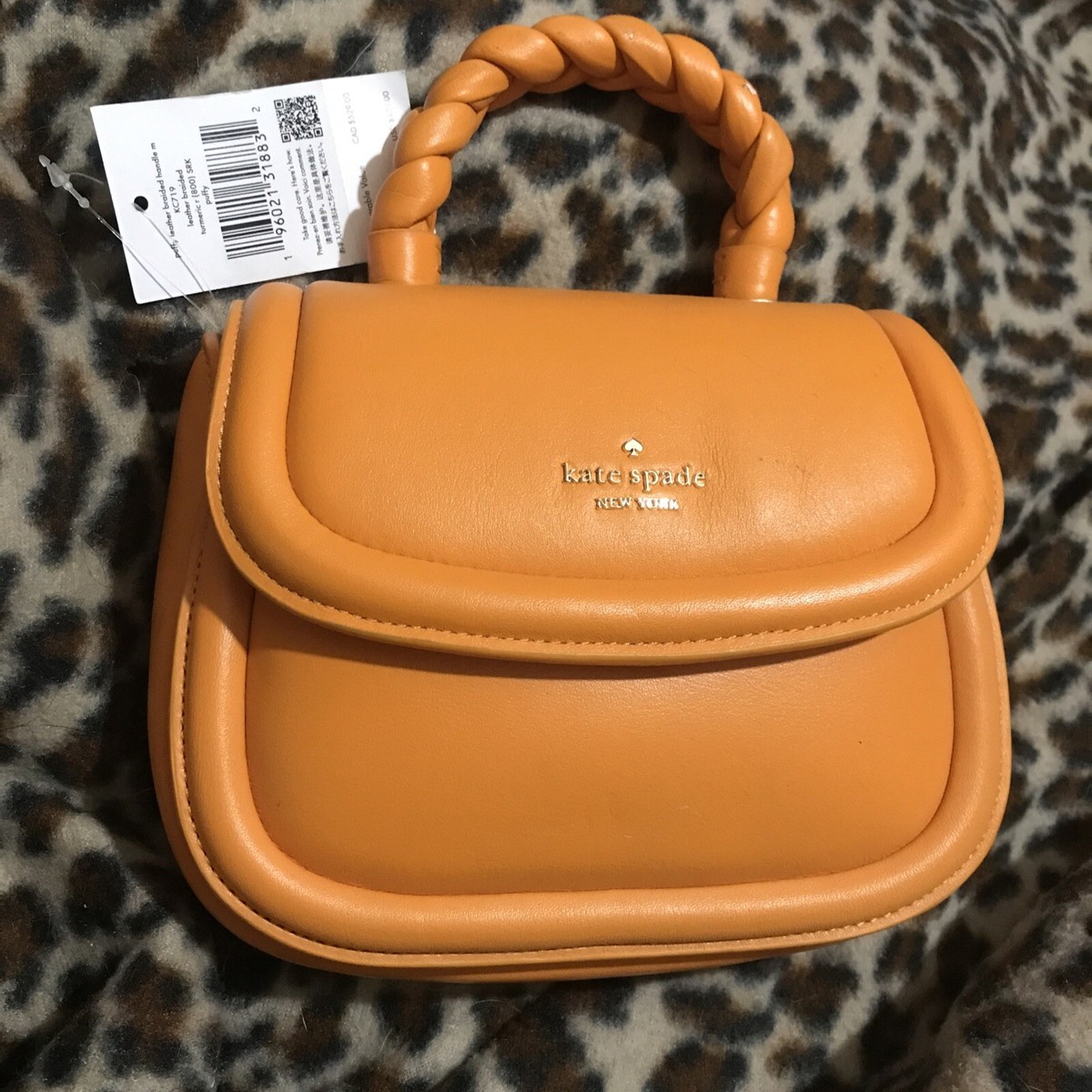 Kate Spade NWT Puffy Mini Top HandleCrossbody Orange | eBay