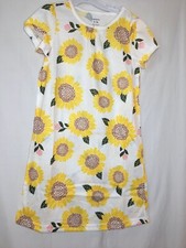 New Carter's Sunflower Nightgown Nightshirt Girls 4-5,6/7,8-10