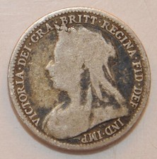 1893 Three pence Great Britain silver Lot 102