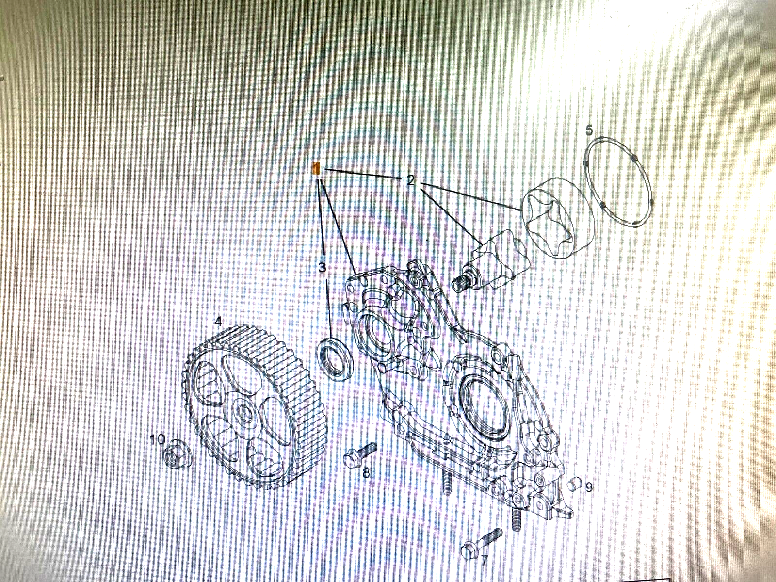OIL PUMP OPEL CHEVROLET DIESEL 97376227 646253 NEW ORIGINAL 8  