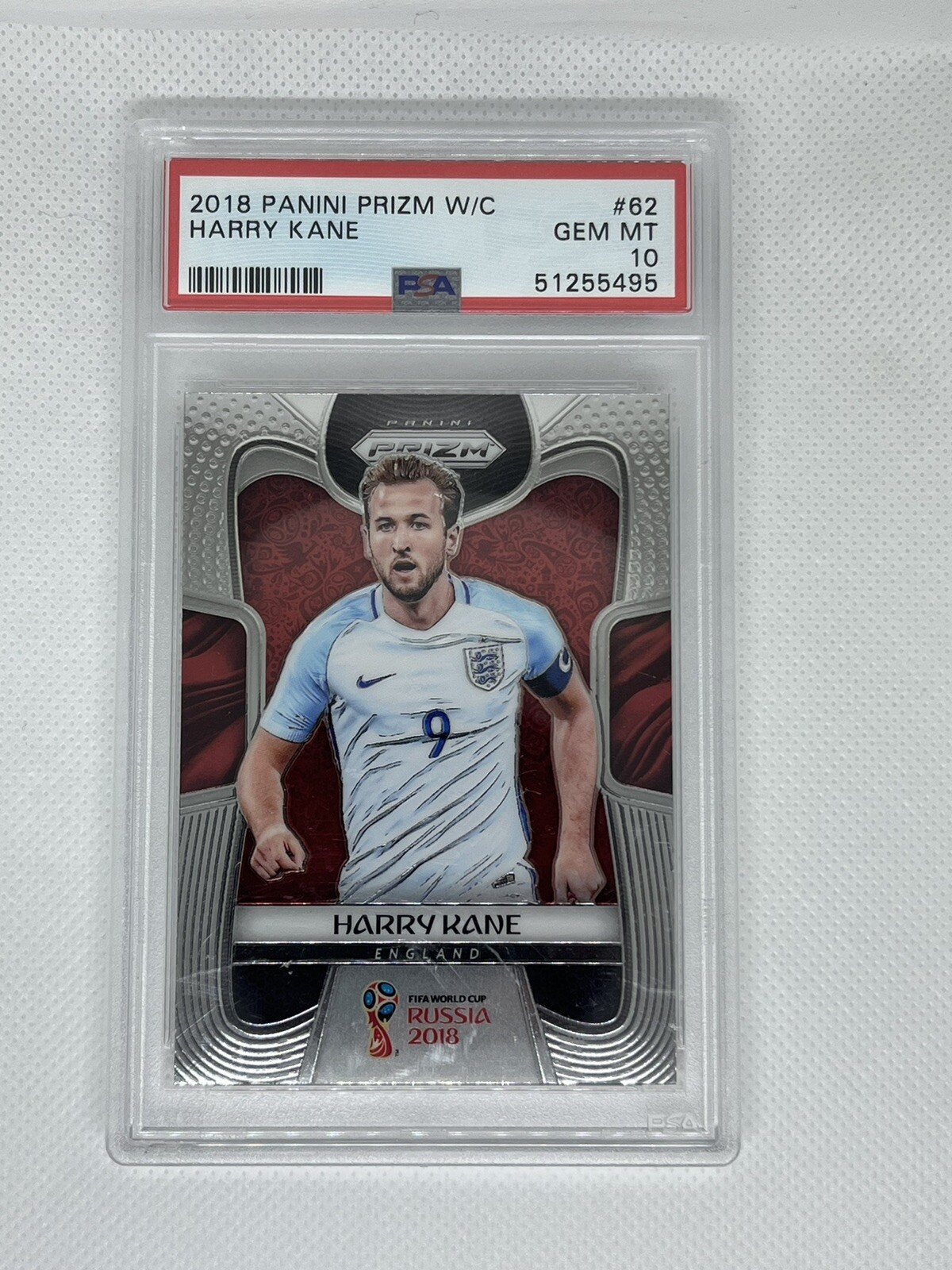 HARRY KANE 2018 Panini Prizm World Cup #62 England PSA 10 ⚽️🏴󠁧󠁢󠁥󠁮󠁧󠁿