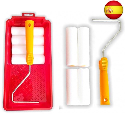 Quercos. Kit Rodillo de Espuma Pintar de 11cm - 4 Recambio Rodillo Pintura para