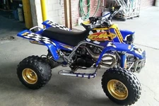 Yamaha Banshee Blue FMF Graphics Kit Fenders Plastics Decals Stickers 350 ATV  1