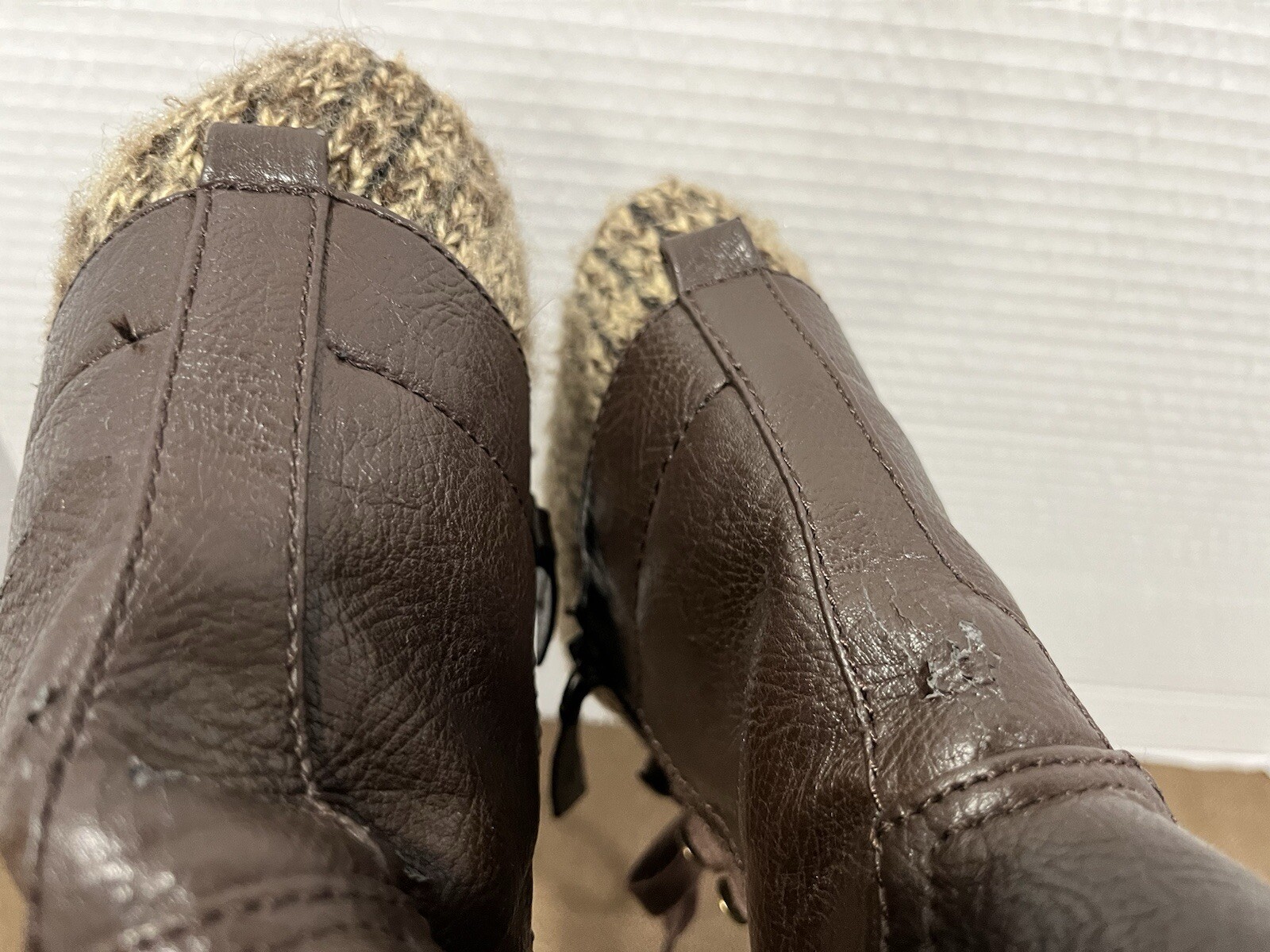 Crown Vintage Combat Boots Brown Lace Up Women’s Sz 11M 