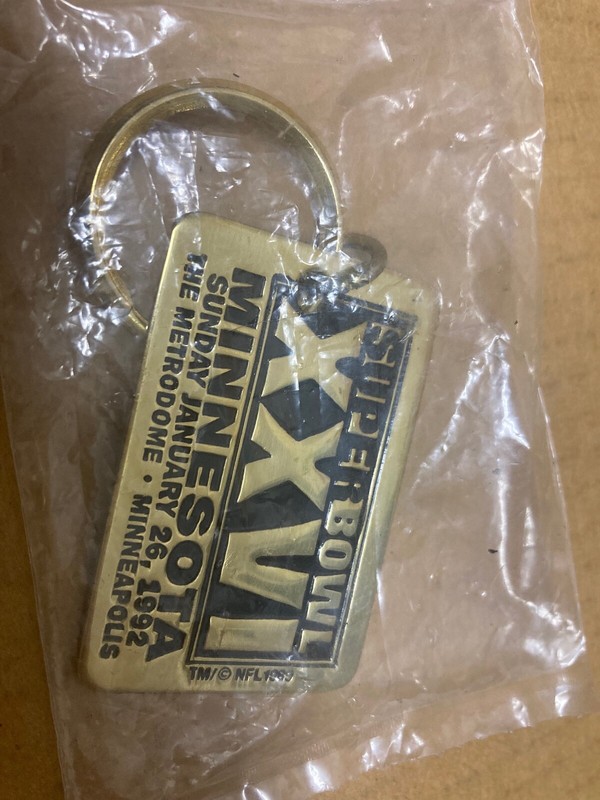 1992 Minnesota Vikings Super Bowl XXVI Key Chain Season TicketsHolders exclusive