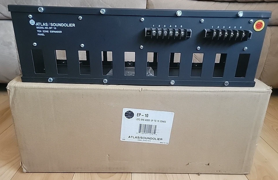 Expansor de diez zonas Atlas Sound EP-10 para sistema de alarma contra incendios emergencia NUEVO Foto 3 de 4