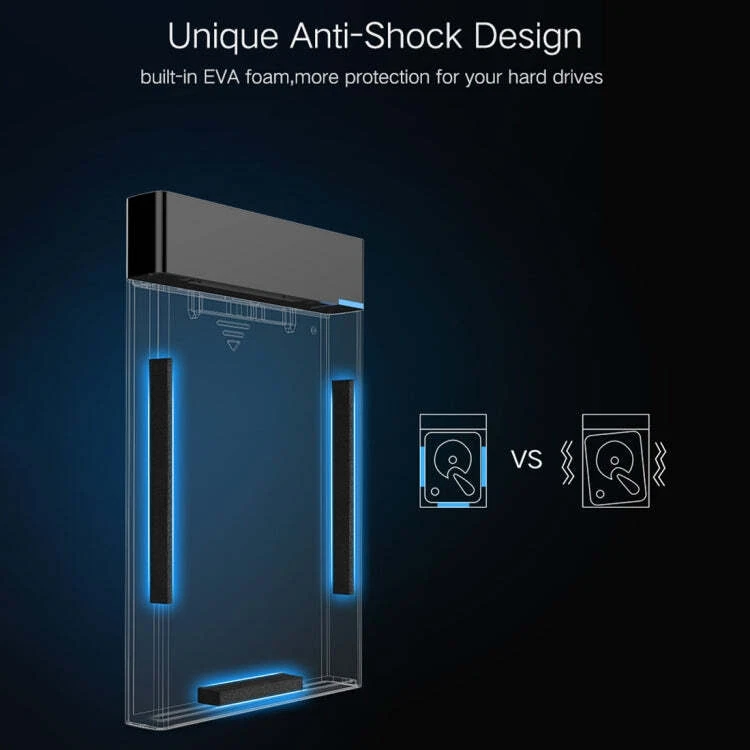 UGREEN US221 HDD Enclosure 2.5 inch SATA to USB 3.0 SSD Adapter Hard Disk Drive - Image 4 of 4