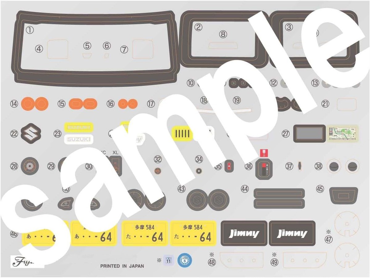 ユムアイテム JAOS For Suzuki Jimny JB64 RHD Rear Mud Flaps Guards Red JDM NEW