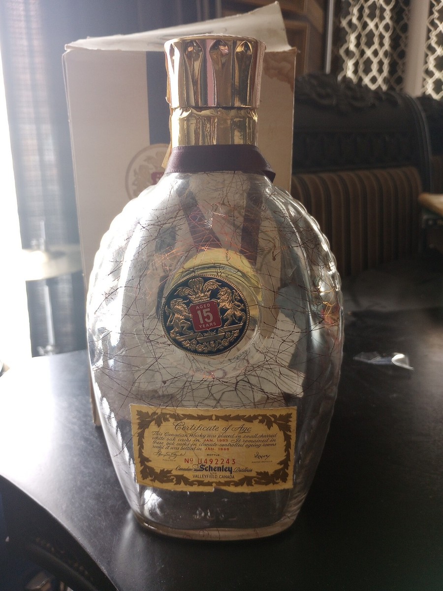 Canadian Schenley Order Of Merit-Canadian Whiskey-empty Gold