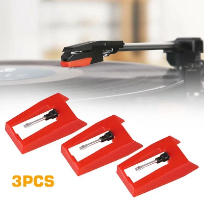 PARTSDOM 3Pcs Record Player Needle Turntable Stylus Replacement for Crosley Phonograph
