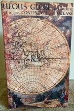 Faux Book Storage Box Fabric Map Decorative 5" x 8.25" x 2" Magnetic Closure