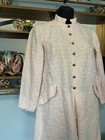 Vintage Light Pink Cotton 1960’s Nehru Mini Dress, Sz s