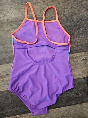 Speedo 女の子用水着 ピンク/パープル Speedo Girls Swimsuit, Sz 14, Coral/Aqua/ Purple | eBay