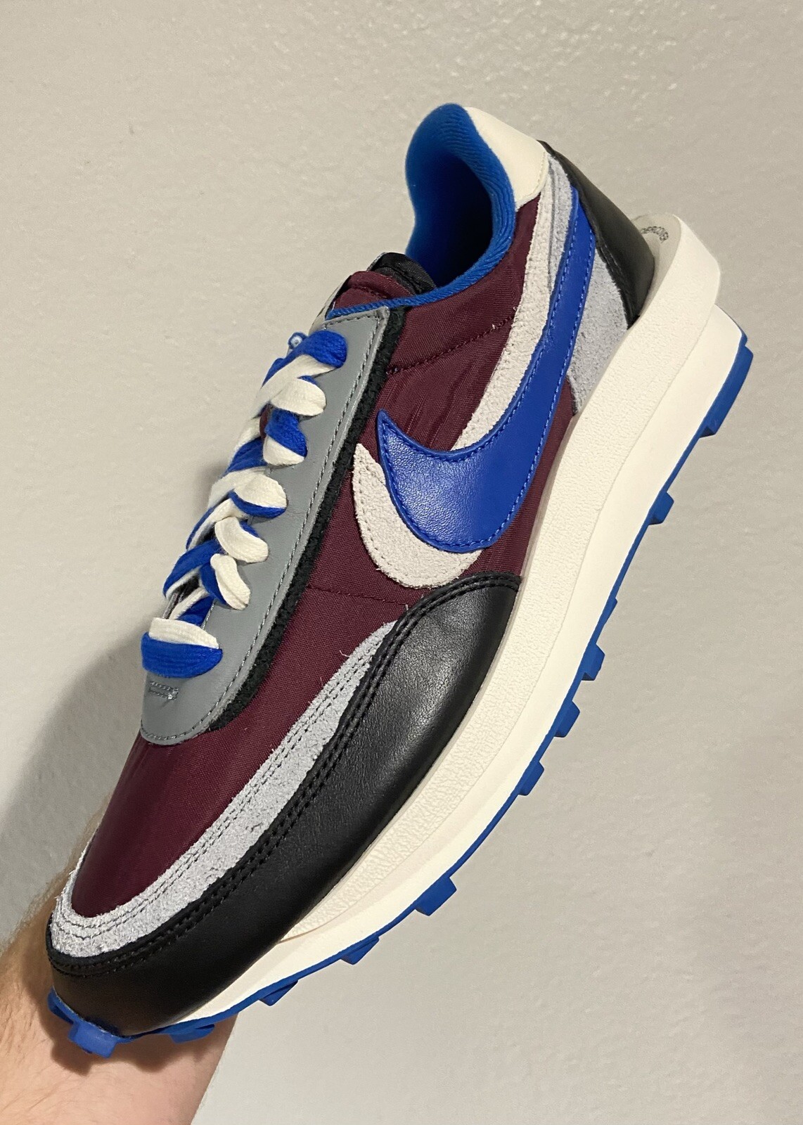 SACAI X NIKE Taglia 10 5 Nike LDWaffle x Sacai x Undercover Night Maroon Team Royal