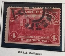 U.S. Parcel Post Rural Carrier  4 Cent Stamp