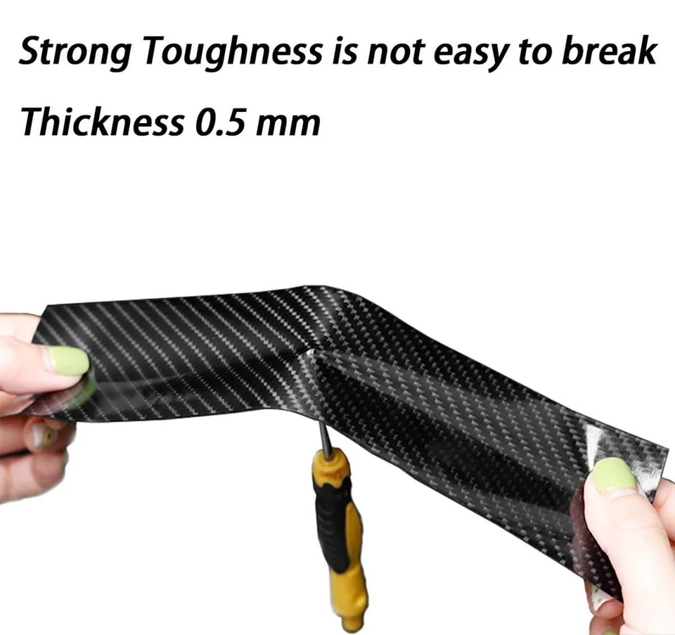 Protectores de borde de puerta de automóvil Protector de umbral de puerta de 2,7 pulgadas x 33 pies película de envoltura de automóvil Foto 3 de 4