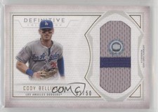 2019 Topps Definitive Collection Jumbo Relic 3/50 Cody Bellinger #DJRC-CB 6fs
