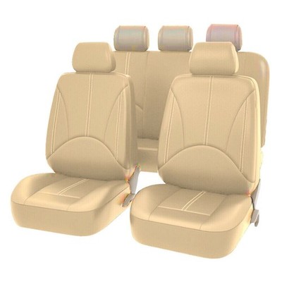 Universal PU Leather Seat Covers For Car Truck SUV Van - Full Set 9Pc *qq