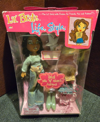 Vintage Lil' Bratz retired Zada life style w/extra outfit 2004 new in box RARE