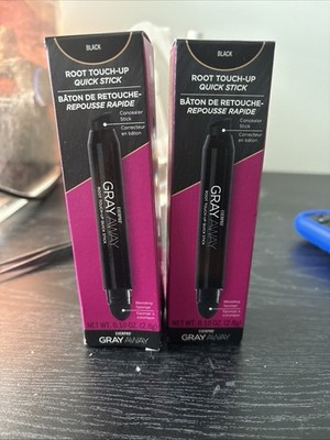 Everpro Gray Away Root Touch Up Quick Stick Black (Lot Of 2)