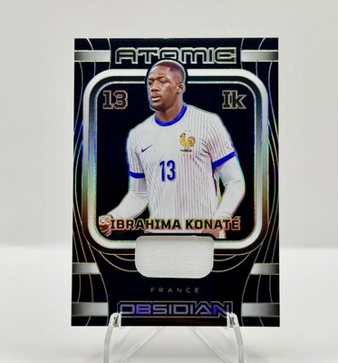 IBRAHIMA KONATE 2023-24 Panini Obsidian Atomic Patch /199 #AM-IK France MINT