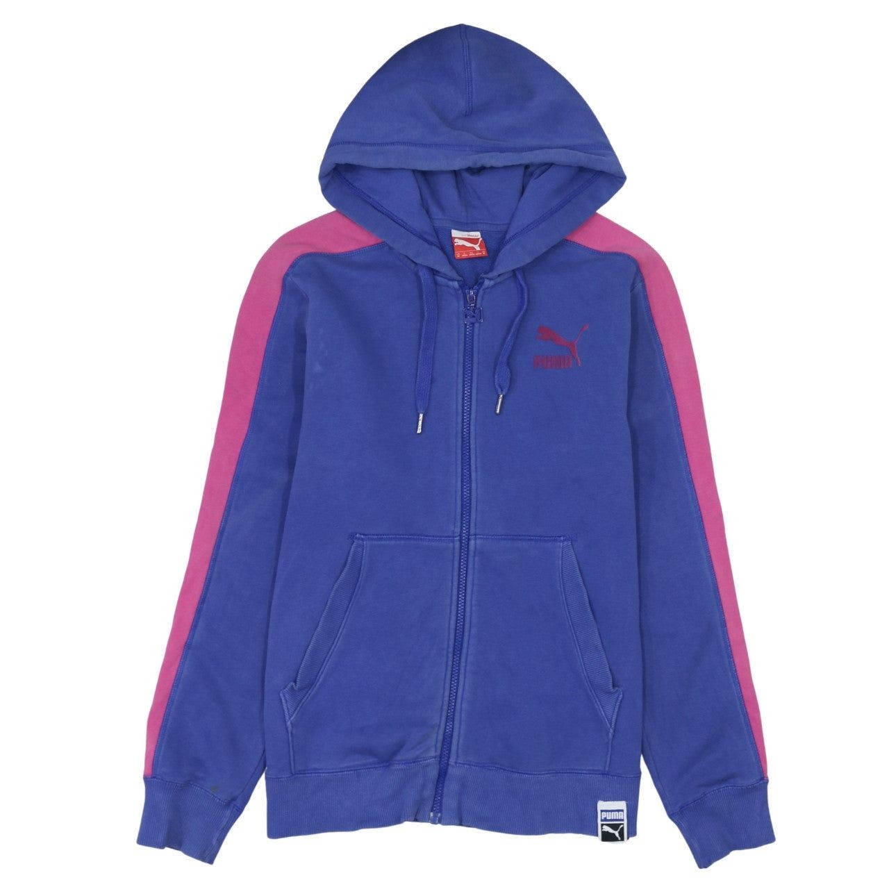 Vintage PUMA BLUE HOODIE MENS M