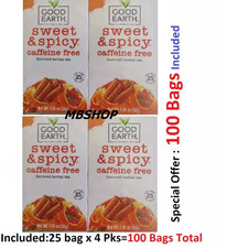 Good Earth Herbal  Black Tea 100 Tea Bags Sweet  Spicy Date 2026 FRESH